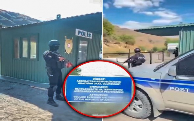Gorus-Qafan yolunda yeni lövhə: “Azərbaycana daxil olursunuz” –  FOTO