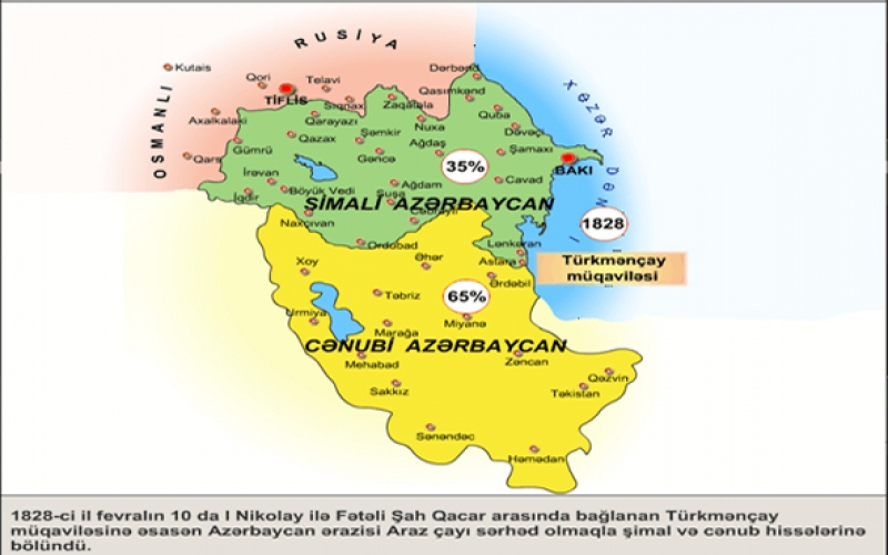 Azərbaycanı ikiyə ayıran Türkmənçay müqaviləsinin imzalanmasından 195 il keçir 