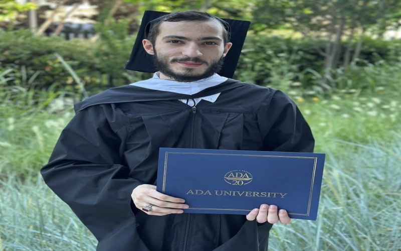 Hacı Şahinin oğlu universiteti bitirdi 